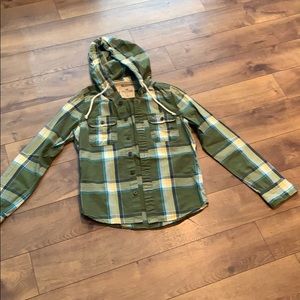 Hollister long sleeve with hoodie- Small